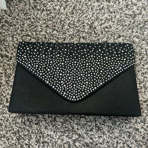 Black Clutch with Silver Studs